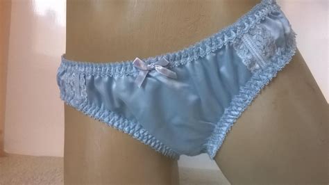 Classic Sissy White Sheer Lace Panties Frilly Frou Frou Knickers XS EBay