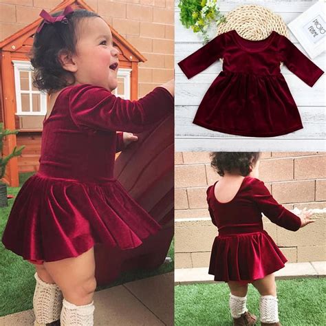 The Ayla Velvet Dress For Baby Girl And Toddler Girls Velvet Dress