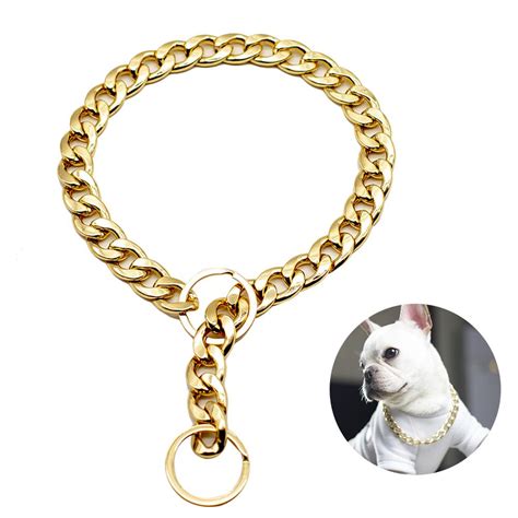 3 Style Metal Dogs Training Choke Chain Collars For Large Dogs Bulldog