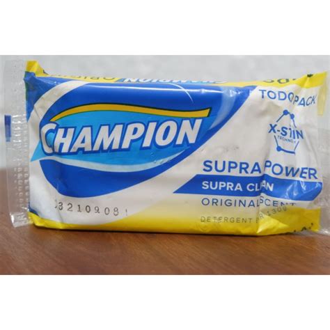 Champion Bar Original Scent 130g Supra Clean Detergent Bar Laundry