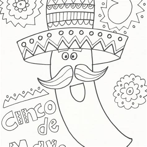 Looking for the best cinco de mayo wallpapers? Cinco De Mayo Skull Coloring Pages | Panarukan Colors