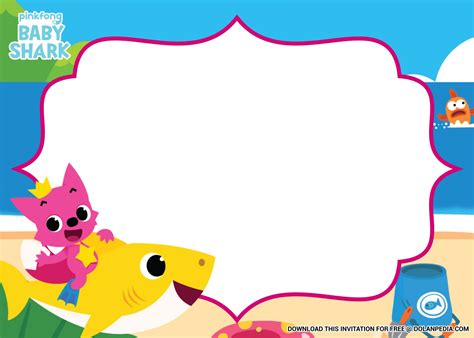 Daddy shark…doo.dooo.dooo.doooo… advertisement well, i can't get out that song from my mind! (FREE Printable) - Pinkfong Baby Shark Birthday Invitation Templates in 2020 | Shark birthday ...