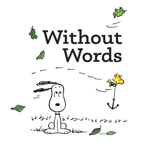 Download Without words | Snoopy and woodstock, Words, Peanuts snoopy