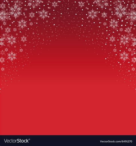Red Snowflake Background Royalty Free Vector Image