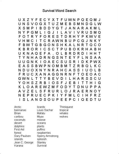 Free Printable Word Search Book For Adults