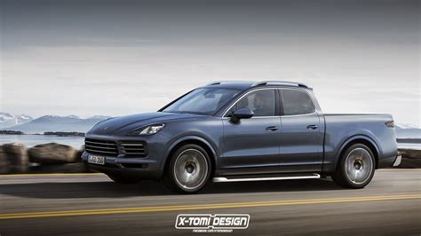 It Had To Be Done New Porsche Cayenne Imagined As A Pickup Truck
