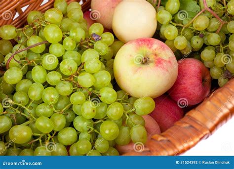 Apples And Grapes Stock Photo Image Of Fresh Dark Color 31524392