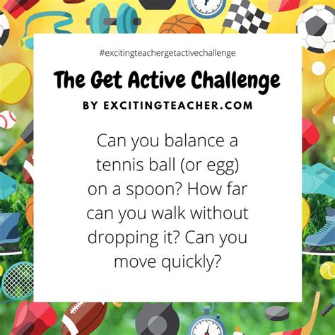 The Get Active Challenge Is Here