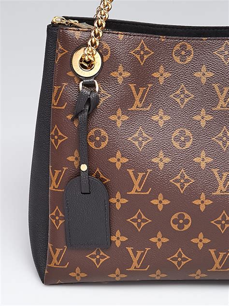 Louis Vuitton Black Monogram Canvas Leather Surene MM Bag ...