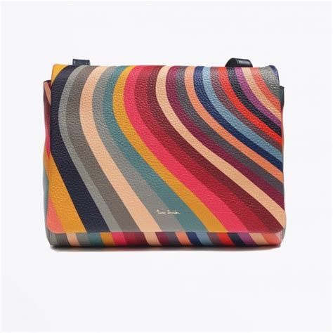 Paul Smith Leather Swirl Shoulder Bag Multi Mr And Mrs Stitch