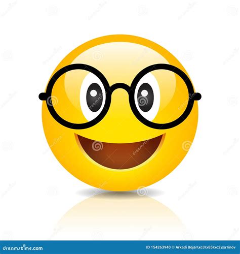 Emoji With Glasses Vector Illustration 222274300