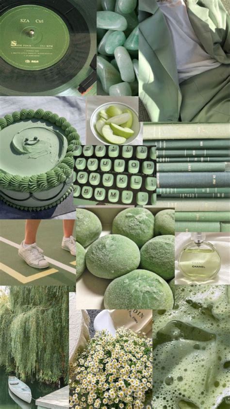 Sage Greenmatcha Aesthetic Wallpaper In 2021 Green Pictures Green