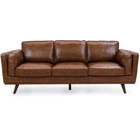 Mayfair 3 Seater Leather Lounge Furniture Leather Sofa