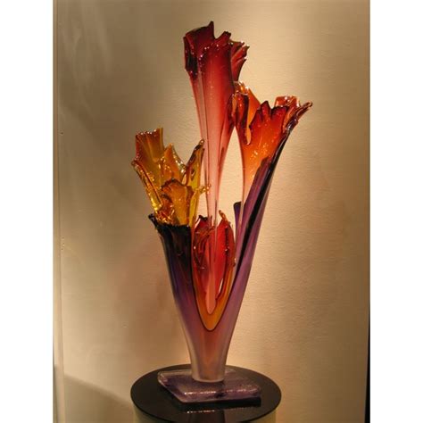 Handblown Glass Sculpture Of Violet Hill Studio Small Amethyst Loose