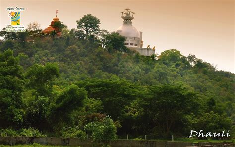 A Scenic Beauty Of Dhauli Dhauli Is A Major Buddhist Attraction For