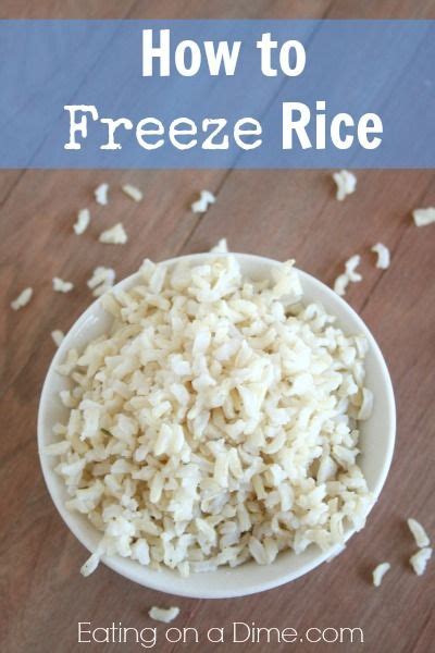 How to Freeze Rice - Save time and money freezing rice | Frozen meals