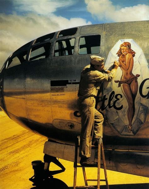 the artist who influenced wwii military aircraft pin up nose art aircorps art