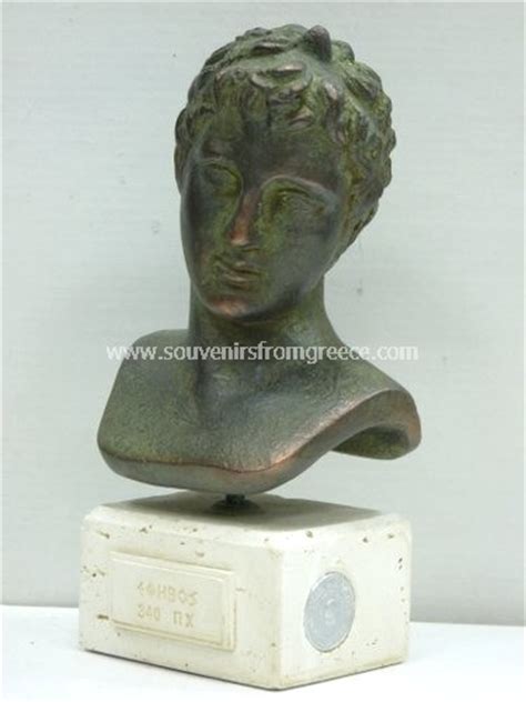 Marathon Efivos Ephebe Or Marathon Boy Small Greek Plaster Bust