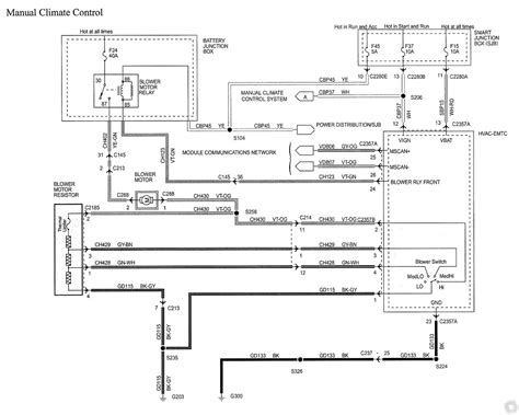 2010 Ford F-150 Single Zone Manual Climate Control HVAC Wiring