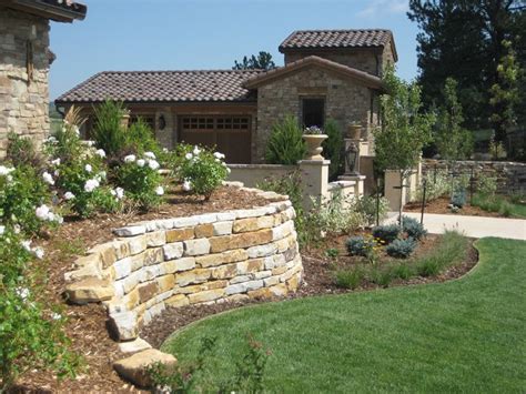 Stone garden walls in different variations. Retaining and Landscape Wall - Colorado Springs, CO ...