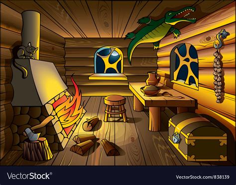 Witch House Inside Royalty Free Vector Image Vectorstock
