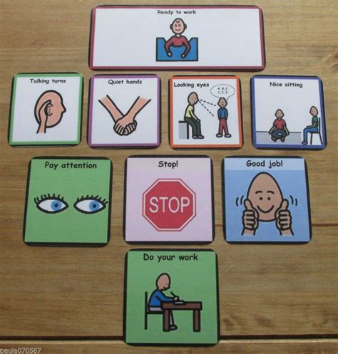 Details About Listening And Learning Communication Cards Pecs