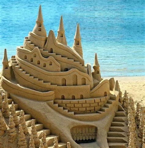 Sand Castle Beach Sand Art Sand Art Sand Castle