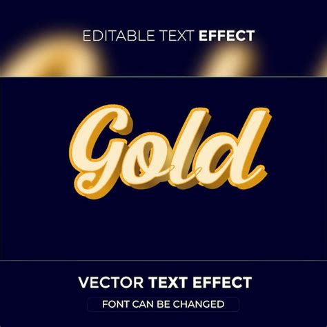 Premium Vector Gold Editable Text Effect Premium Vector