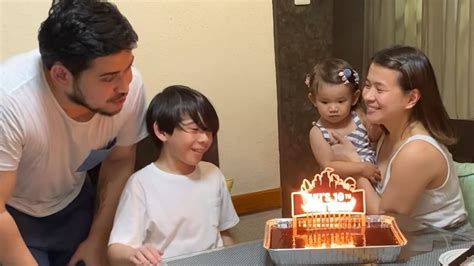 How Lj Reyes And Paolo Contis Celebrated Aki S 10th Birthday At Home Gma News Online