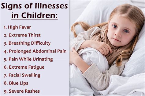Childrens Health 11 Signs And Symptoms To Look Out For