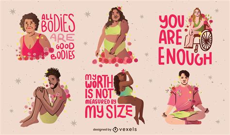 Body Positivity Vector And Templates Ai Png Svg