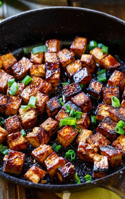 Top the tofu with bonito flakes and. Asian Garlic Tofu | Recipe | Sweet, spicy sauce, Tofu ...