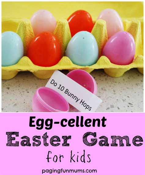 Egg Cellent Easter Game For Kids Paging Fun Mums