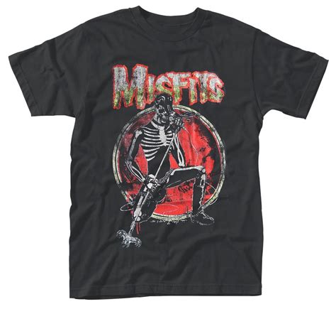 Misfits Skeleton T Shirt New And Official Ebay