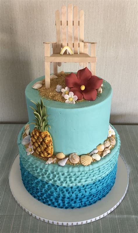 Beach themed cake | Themed cakes, Beach themed cake, Cake