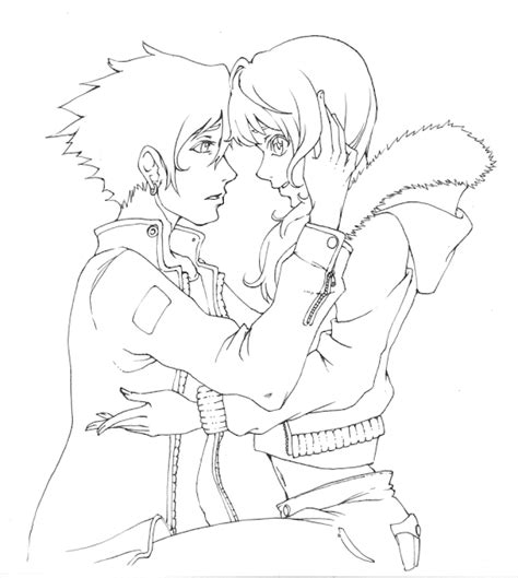 Hd Pages Anime Couple Coloring Drawing Coloring Pages Free For Kids