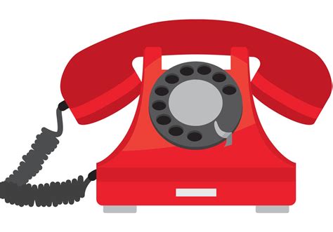 Red Phone Vector Art Icons And Graphics For Free Download