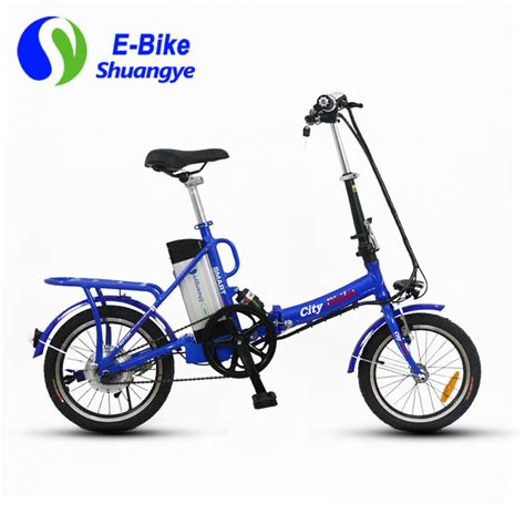 16 Inch 36v Alloy Frame Mini Folding Electric Bike Shuangye Ebike