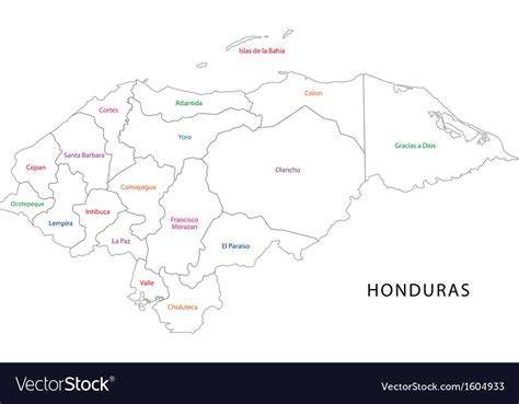 Printable Vector Map Of Honduras Outline Free Vector Maps Sexiz Pix