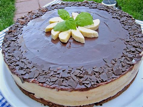 Schokolade trifft auf obst, genauer gesagt auf dattel und banane. Bananen - Schokolade - Torte | Rezept (mit Bildern ...