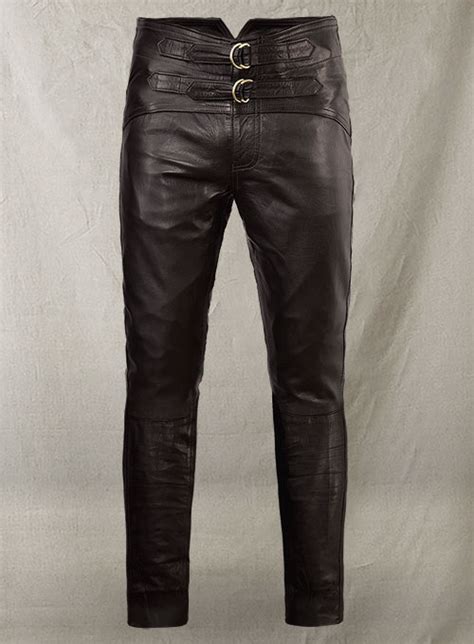 Soft Dark Brown Jim Morrison Leather Pants Made To Measure Custom