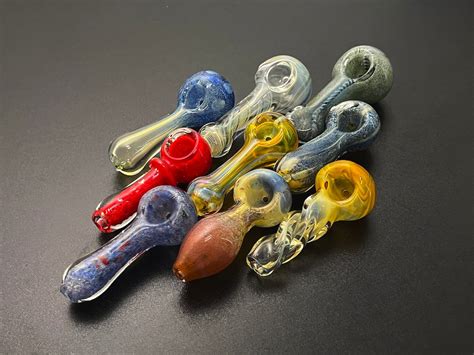 Mystery Glass Pipes Smoking Hand Pipe Glass Handmade Unique Etsy