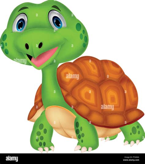 Cute Turtle Cartoon Stock Vector Image And Art Alamy