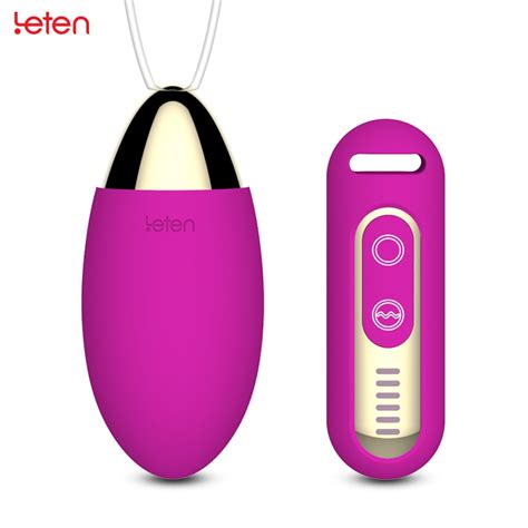 Leten Wireless Remote Control Jump Egg Waterproof Silicone G Spot Vibrator Clit Vibrating Toy