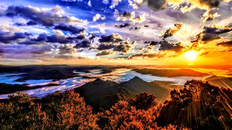 Beautiful Mountain Landscape And Sunset By Rogue Rattlesnake On Deviantart