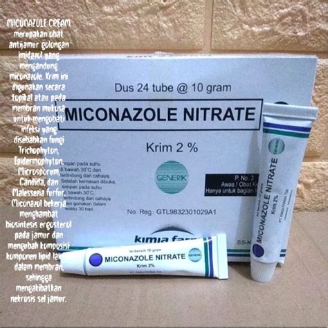 Miconazole Nitrate Krim 2 Obat Anti Jamur Original Lazada Indonesia