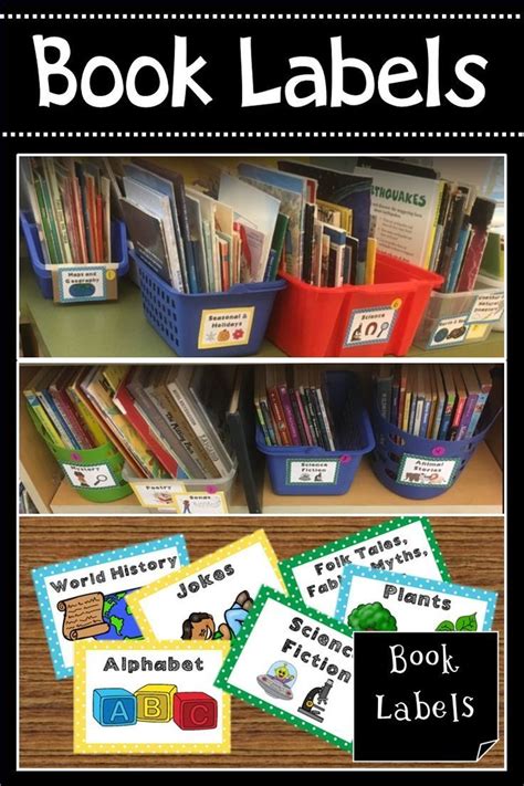 Book Labels With Images Book Labels Classroom Library Organization