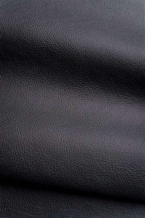 Steer Black Leather Grain Genuine Leather Upholstery Fabric
