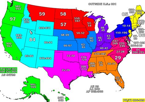 State Zip Codes 50states