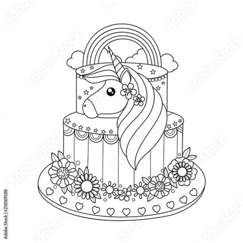 Coloring Pages Unicorn Cake Printable - 37 Unconventional But Totally